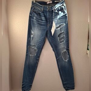 Women’s Guess Sz 29 Nwt Distressed Skinny Jeans - Blue